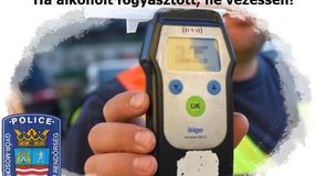 Alkoholszondás ellenőrzést végeztek a vármegyében a rendőrök