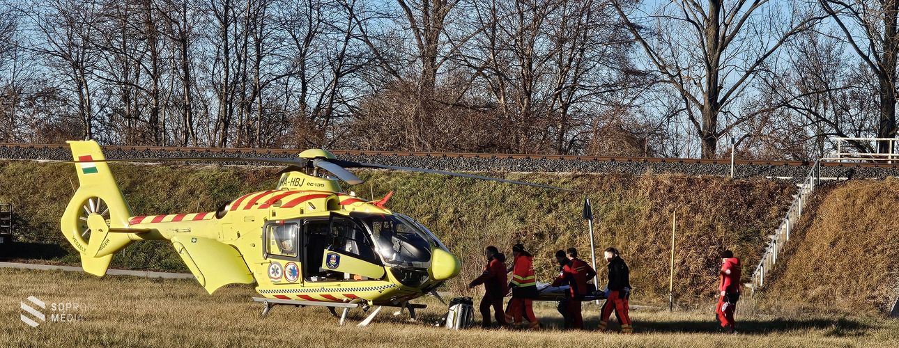 Életveszélyes baleset történt Sopronban