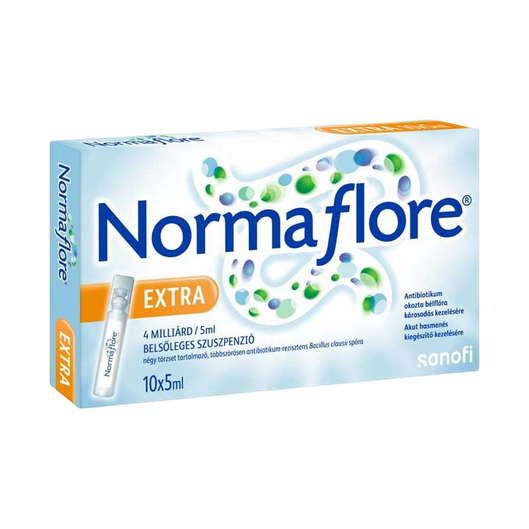 Normaflore Extra 4 milliárd/5 ml belsőleges szuszp (10x5ml tartályban)