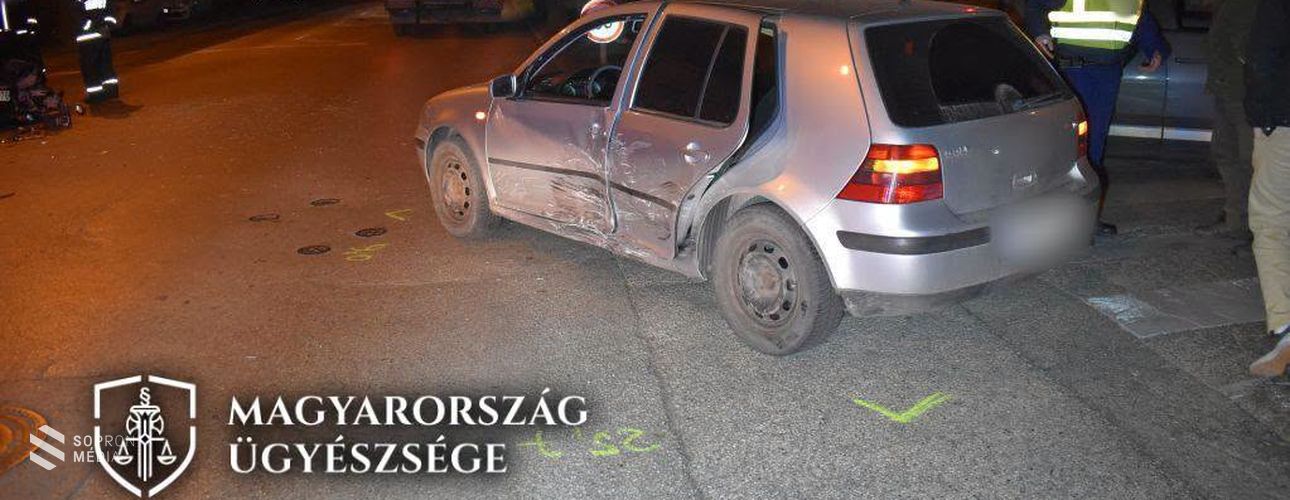 Ittasan elkötötte édesanyja autóját, majd azzal balesetet okozott egy férfi Sopronban!