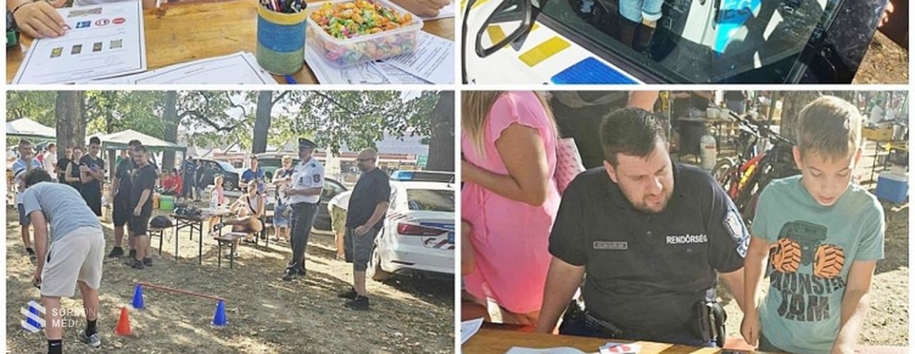 A fertődi városnapokon jártak a soproni rendőrök