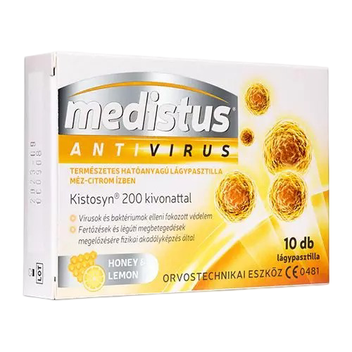 VitaPlus Medistus Antivirus pasztilla méz-citrom ízű (10x)