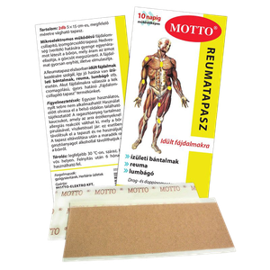 Motto rheumatapasz bőrbarát sárga termék kép