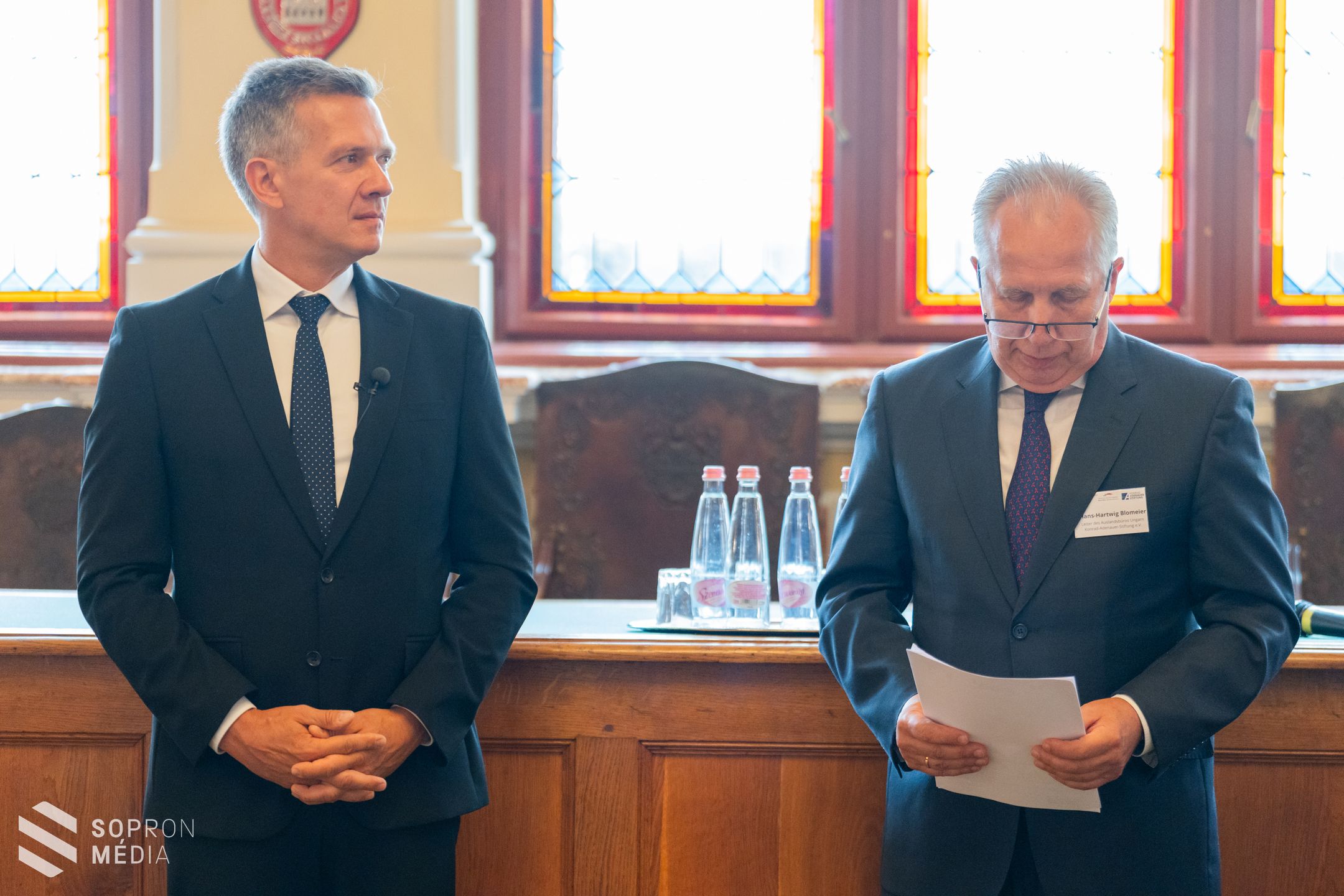 A Páneurópai Piknik évfordulója alkalmából fogadtak német küldöttséget a soproni városházán