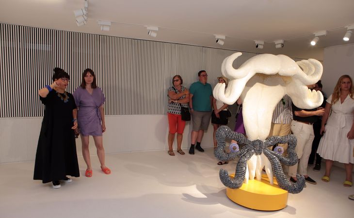 Kortárs tárlat megnyitója