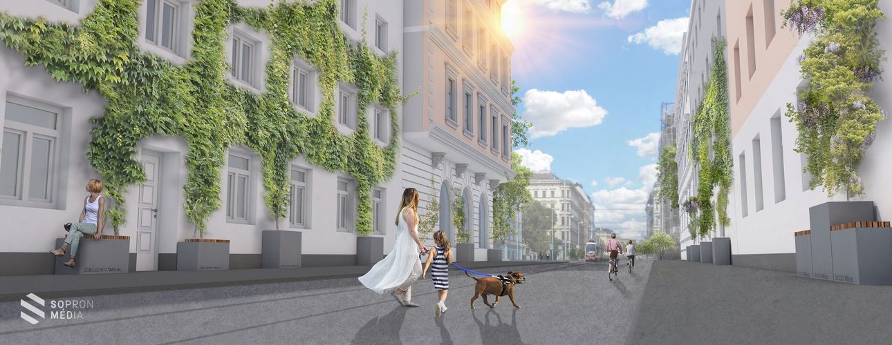Ingyenes zöldhomlokzattal készül Bécs a nyári hőségre