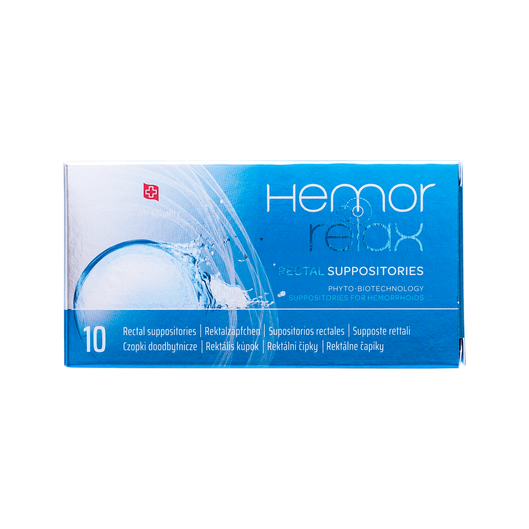 Hemorrelax végbélkúp (10x)