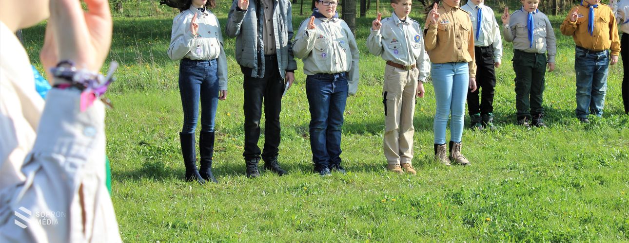 Cserkész fogadalom- és ígérettétel volt Sopronban