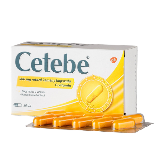 Cetebe 500 mg retard kemény kapszula (30x (bliszter))