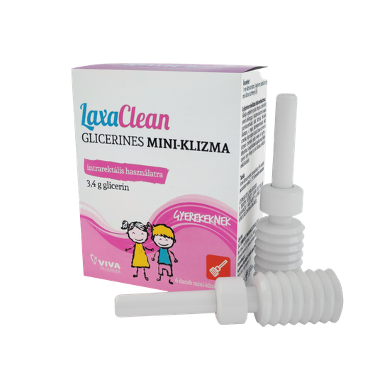 LaxaClean Glicerin Klizma mini gyermek (6x)