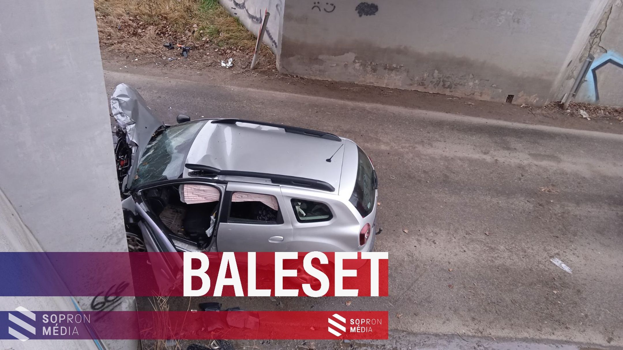 Baleset az Ágfalvi úton