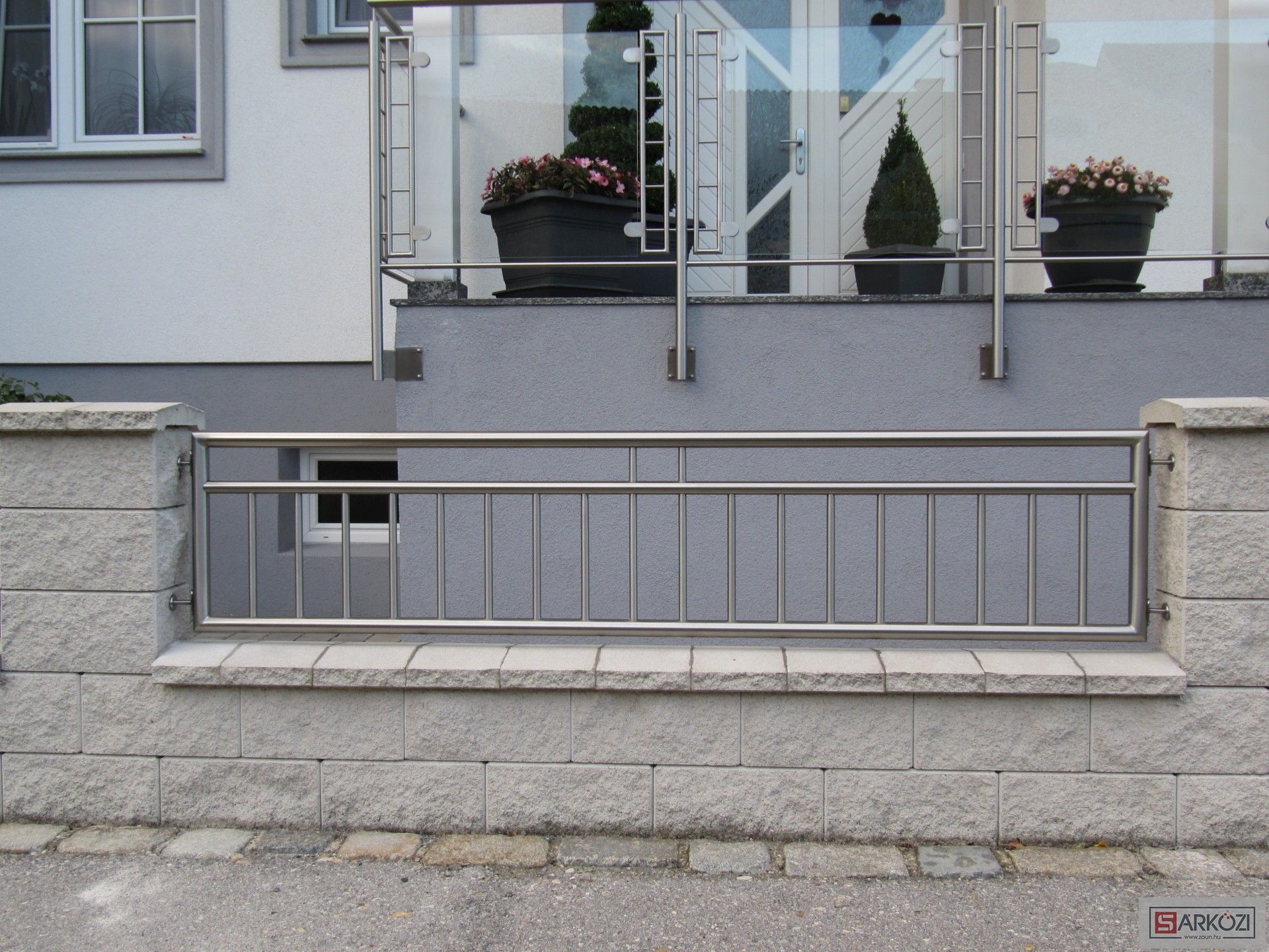 Edelstahl Zaun 01