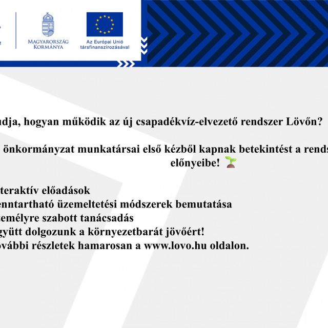 Csapadékvíz-elvezető rendszer létesítése Lövőn, a Horváth Ferenc utcában