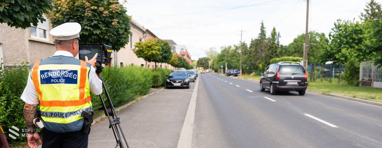 A sebességhatárok betartását ellenőrizte a rendőrség