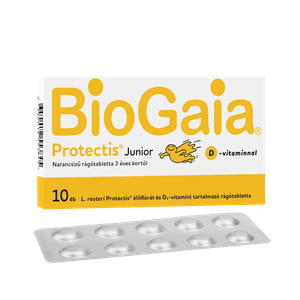 BioGaia Protectis Junior D3 étrendk.rágótabl.naran (10x) termék kép