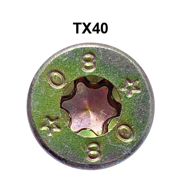 ÁCSSZERKEZETI CSAVAR TORX SÜLLYESZTETT FEJŰ 8,0X400