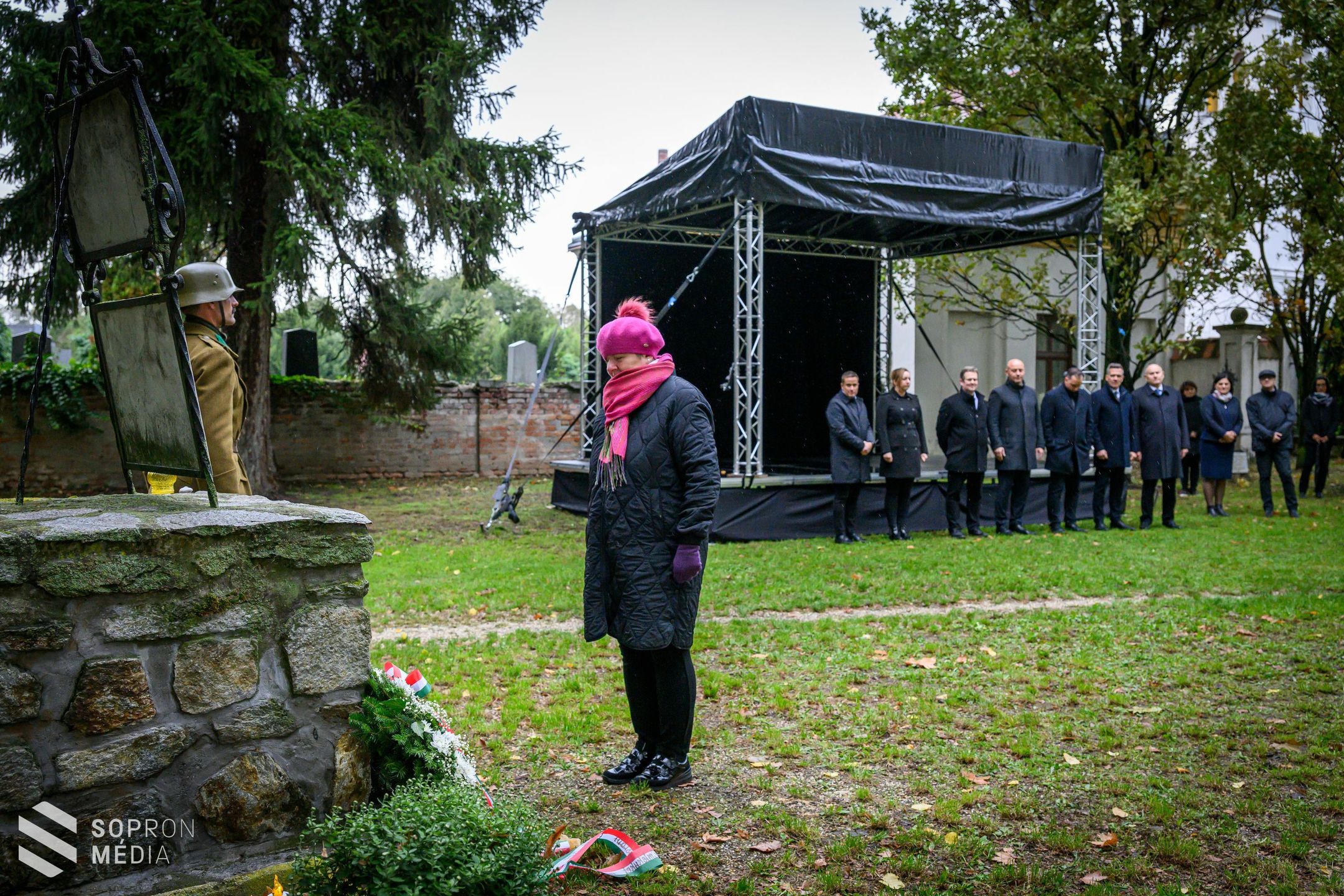Az aradi vértanúk emléke előtt tisztelegtek Sopronban is