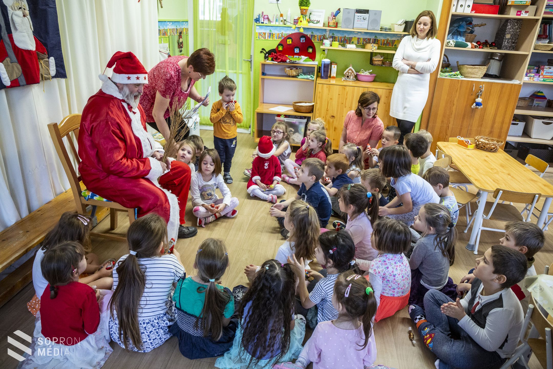 Nagy izgalommal várták a Mikulást az óvodások 