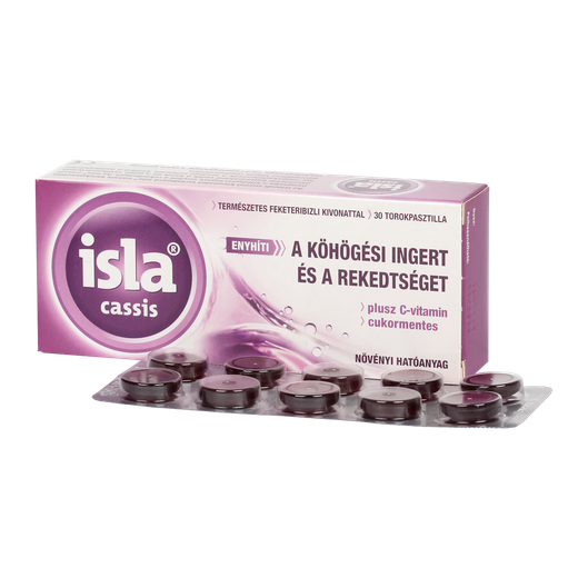 Isla-Cassis Plus C-vitamin szopogató tabletta (30x)