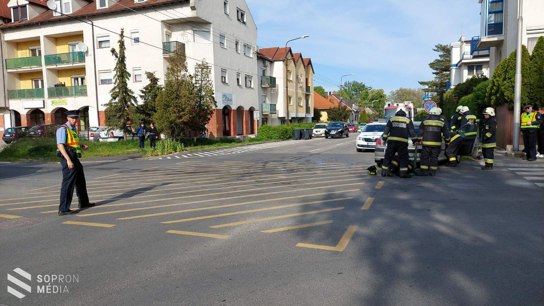 Hármas karambol Sopronban