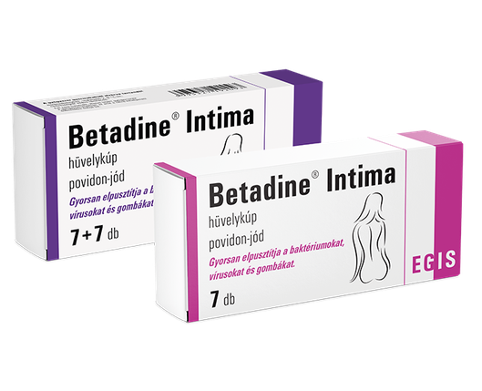 Betadine Intima hüvelykúp (7x fóliacsík)