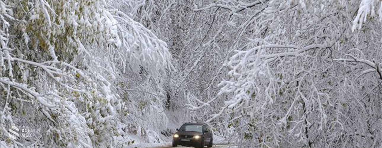 Hóátfúvás nehezítheti a közlekedést a Győr-Moson-Sopron megyei utakon
