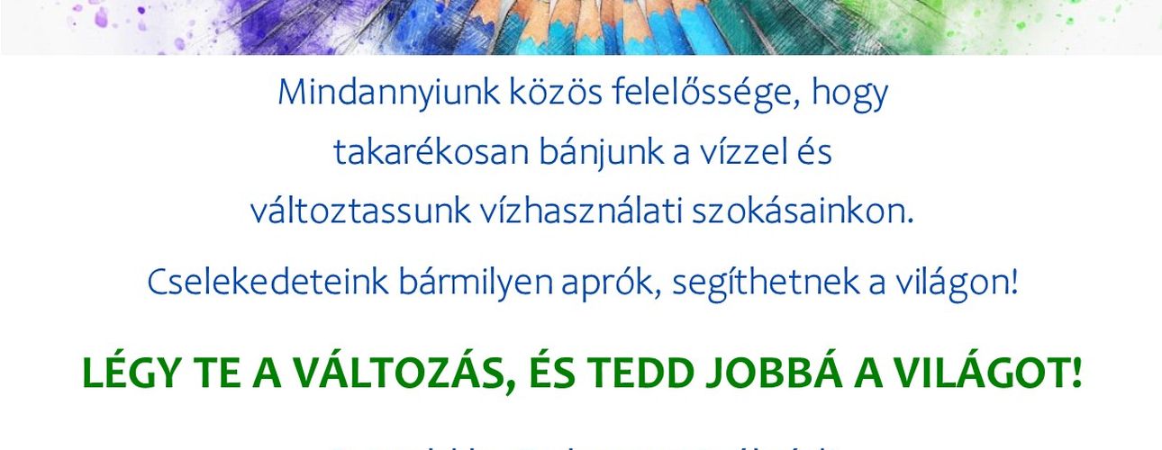 Idén is Víz Világnapi rajzpályázat!