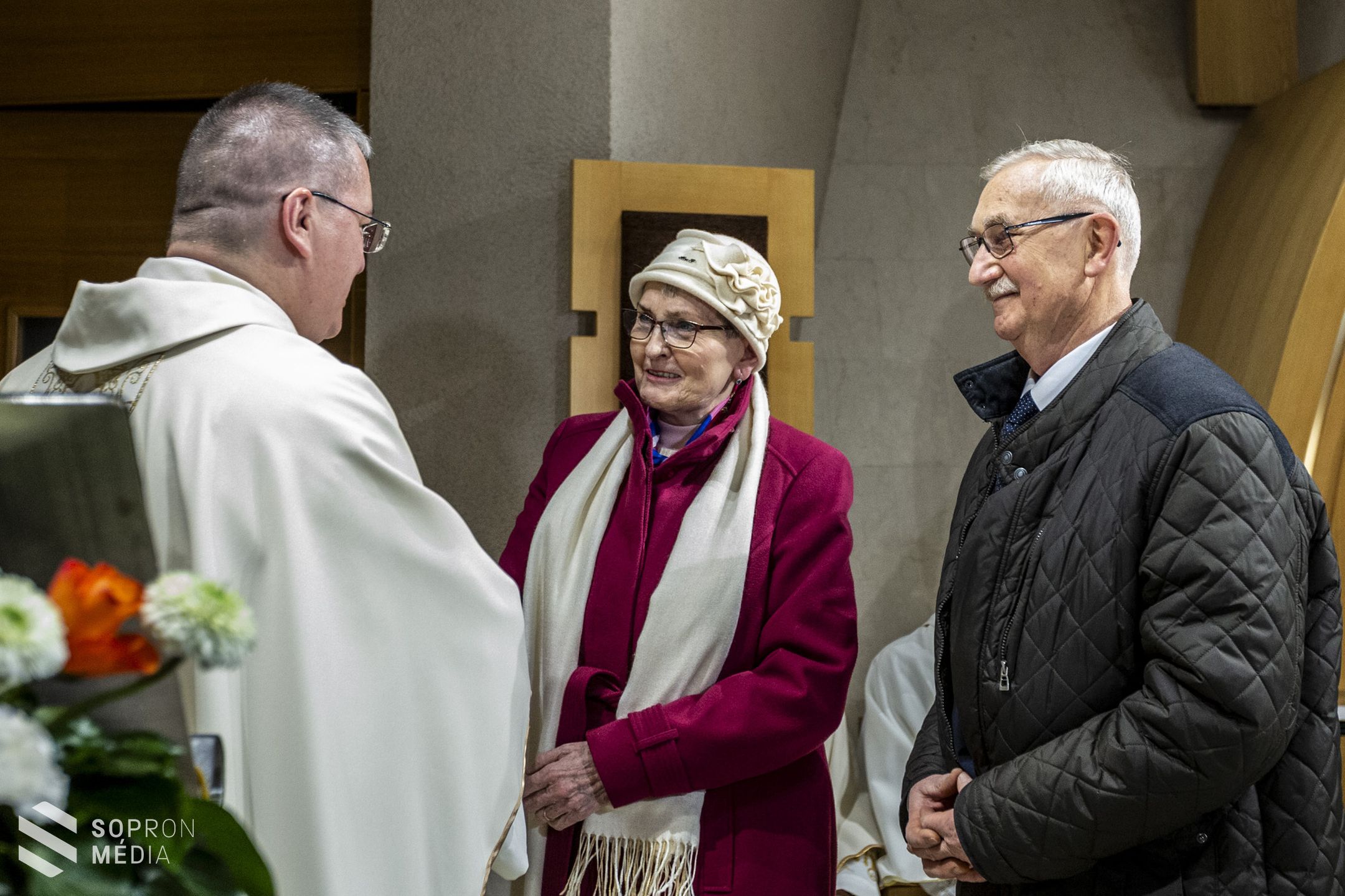 Búcsú a Szent Margit-templomban