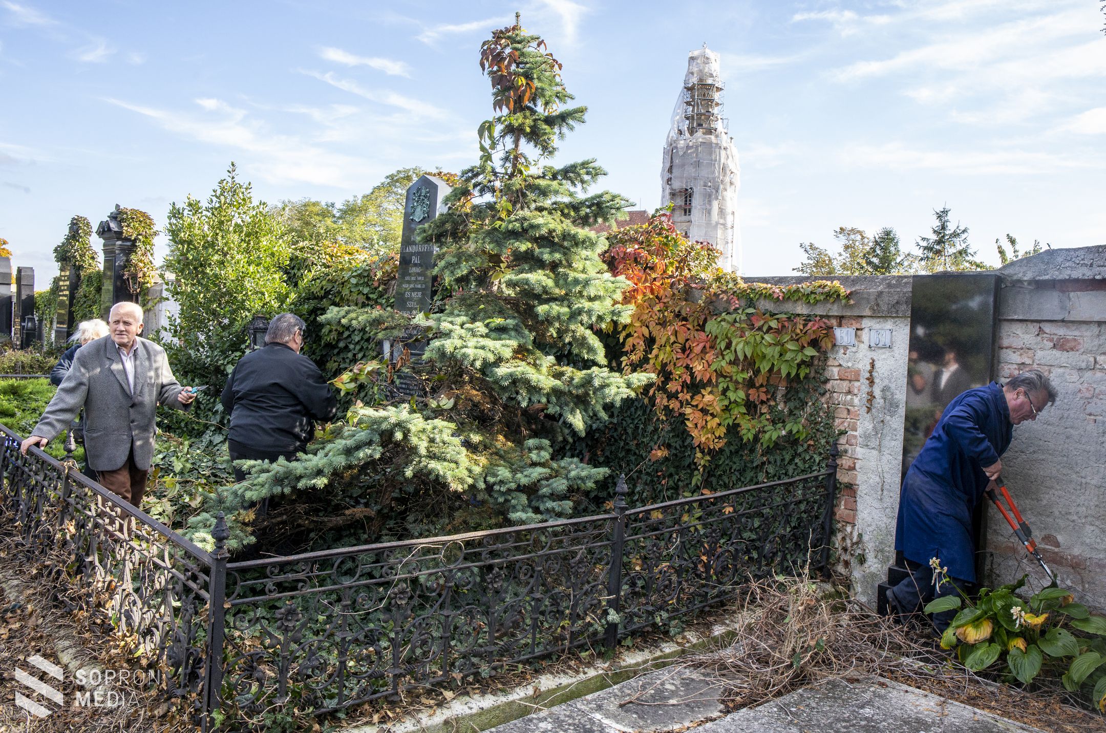 Önkéntesek gondoztak elhagyatott sírokat Sopronban 