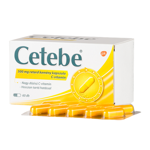 Cetebe 500 mg retard kemény kapszula (60x (bliszter))