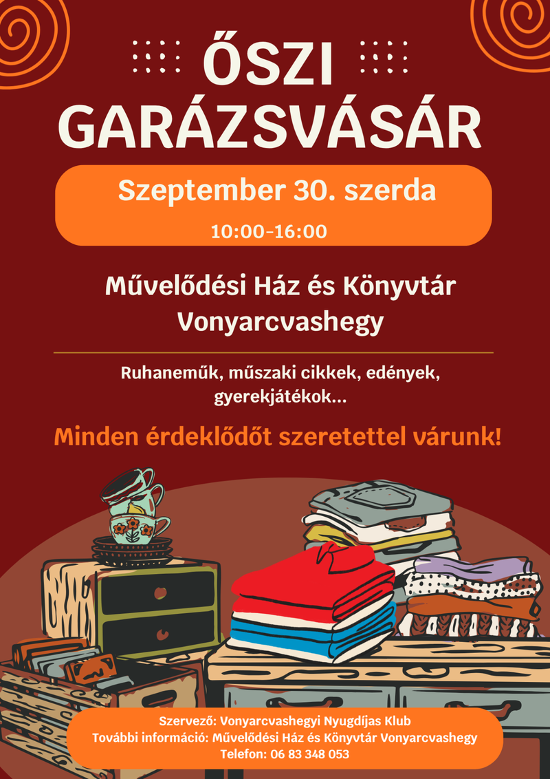 Őszi garázsvásár szolgáltatás képe