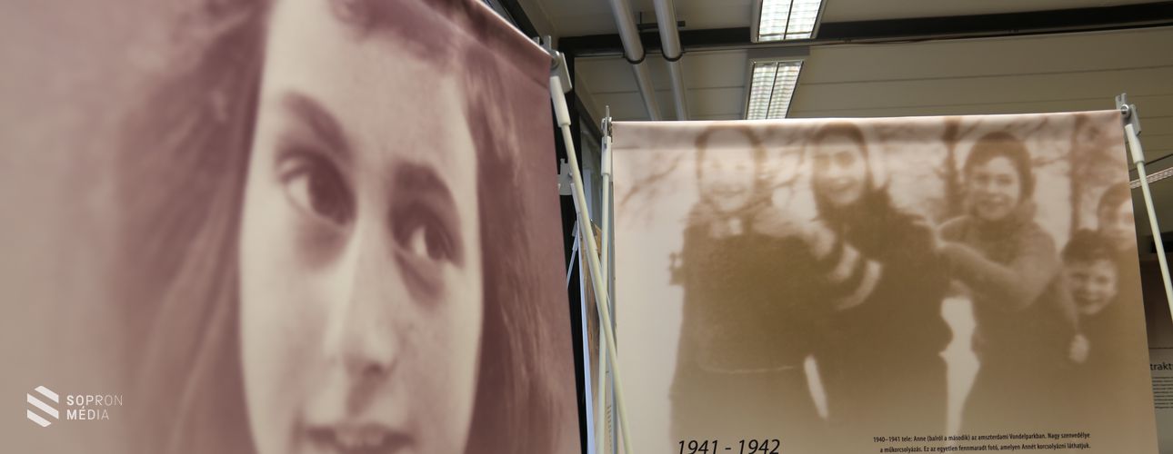 Anne Frank kiállítás nyílt Sopronban