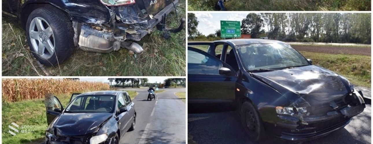 Két személyautó ütközött össze Sopron térségében