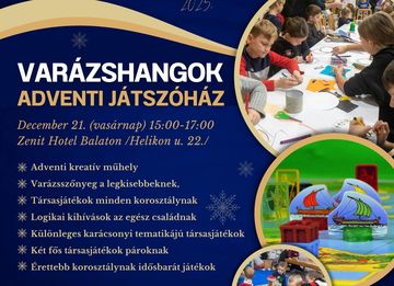 Varázshangok adventi családi játszóház