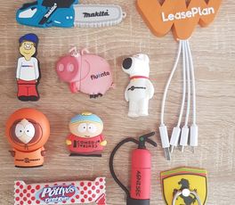 Egyedi 3D gumis pendrive-ok