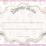 Beföttes üveg címke gyümölcsös  15db/csomag termék képe