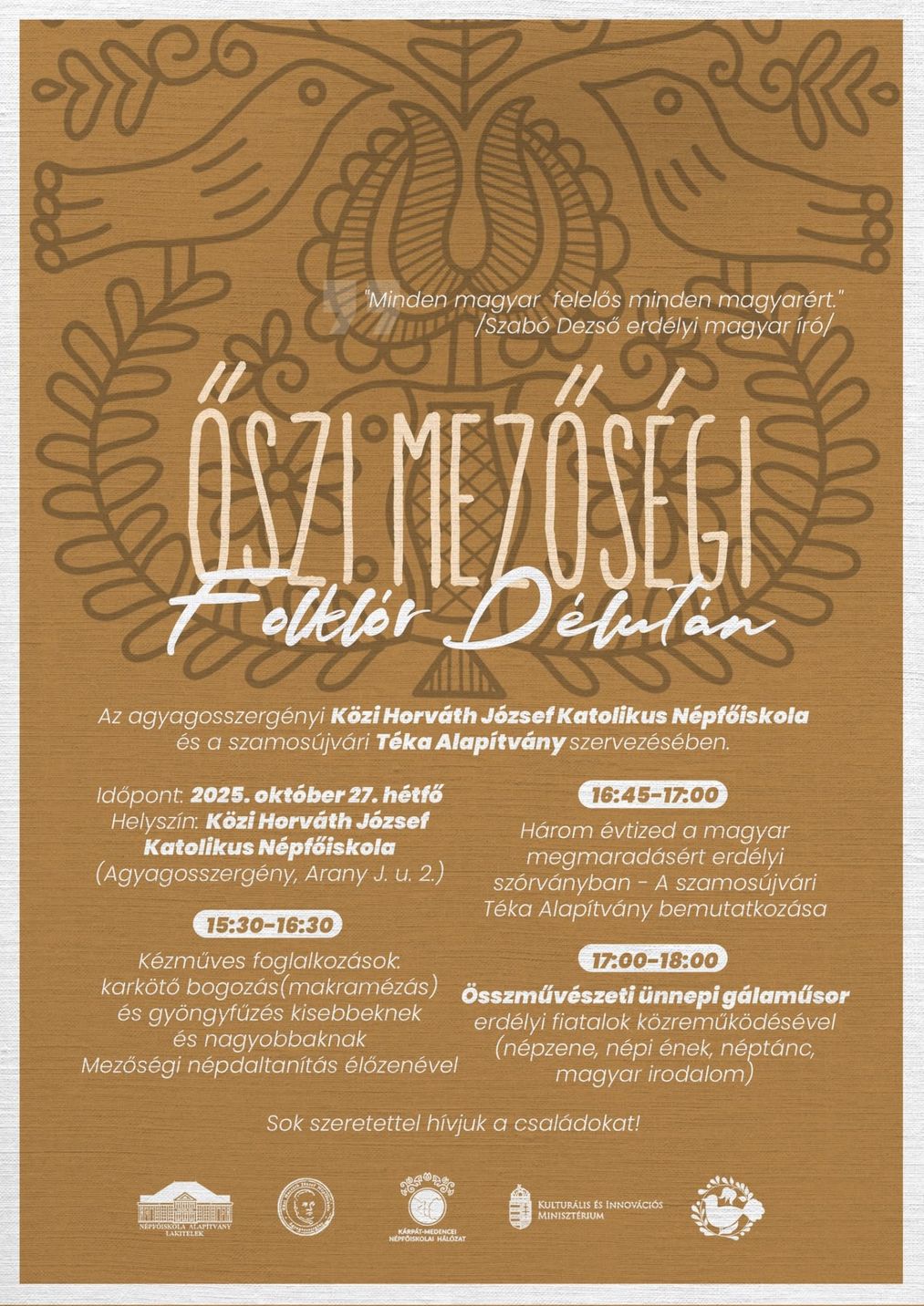 Őszi mezőségi folklór délután