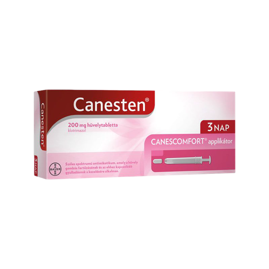 Canesten 200 mg hüvelytabletta (3x + applikátor)