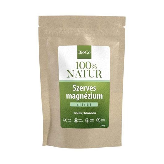 BioCo 100% NATUR szerves Mg por (200g tasakban)