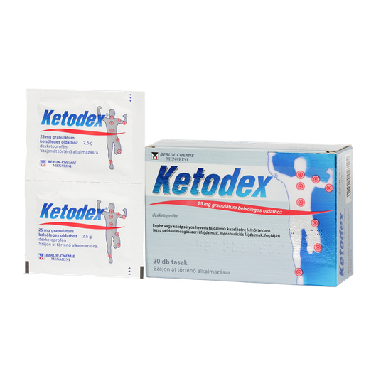 Ketodex 25 mg granulátum belsőleges oldathoz (20x)