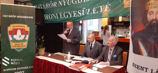 Nagy Lajos, a Határőr Nyugdíjasok Soproni Egyesületének titkára