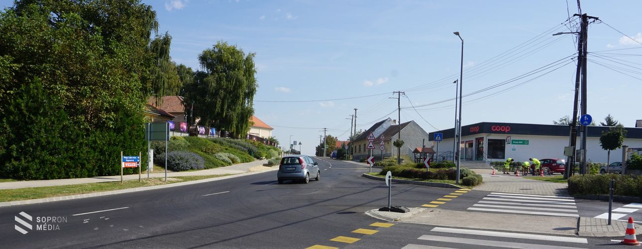Nő a forgalombiztonság a 8518-as jelű Fertőendréd-Sopron összekötő úton!