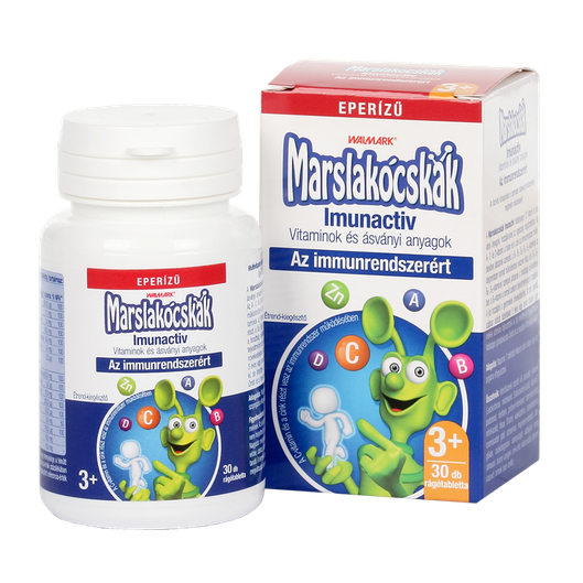 Marslakócskák Imunactiv eper ízű rágótabletta (30x)