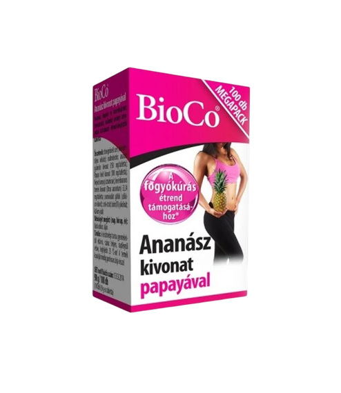 BioCo Ananász papayával tabletta (100x)