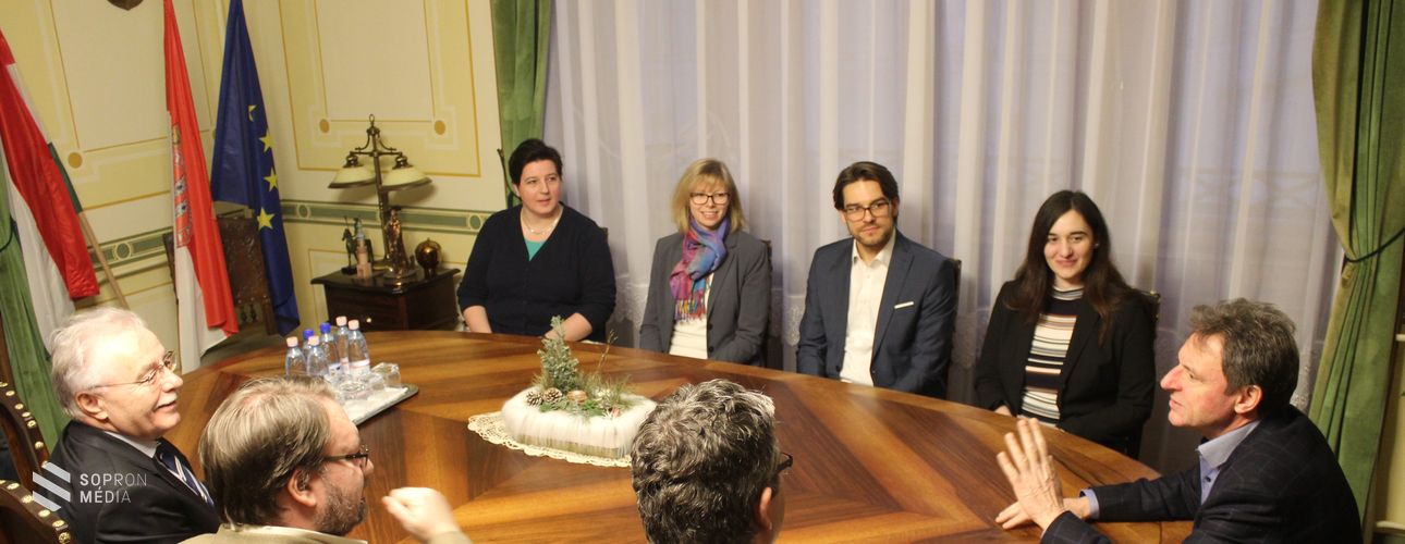 Testvérvárosunk gimnáziumából érkezett küldöttség Sopronba