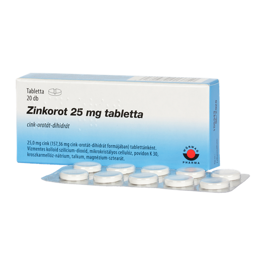 Zinkorot 25 mg tabletta (20x)