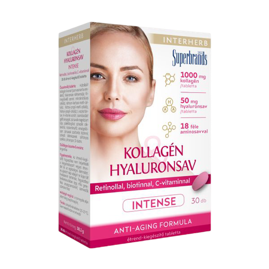 Interherb Kollagén & Hyaluronsav Intense tabletta (30x)