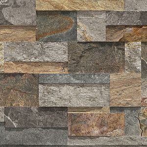 Novabell Brick Up Quarzite Street Mix 25x49  6.690 Ft/m2