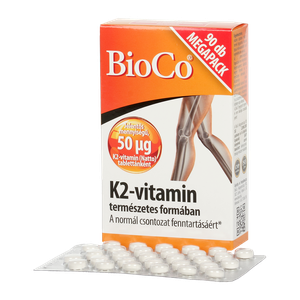 BioCo K2-vitamin tabletta (90x) termék kép