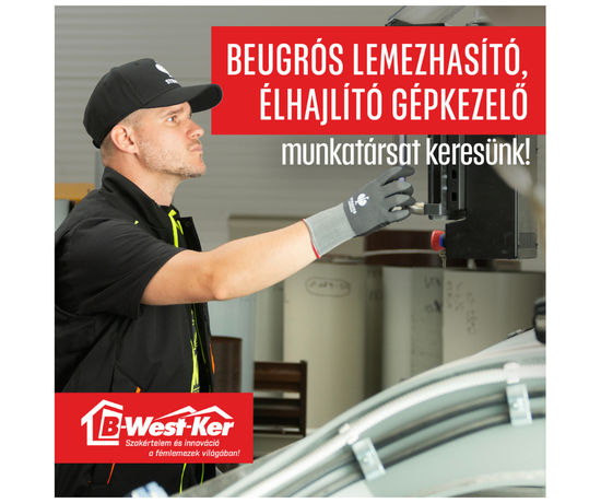 Beugrós élhajlító- lemezhasító gépkezelő